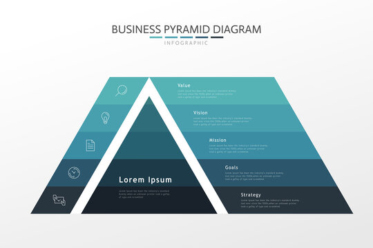 Business pyramid diagram