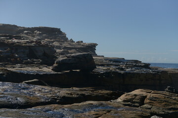 Maroubra beach in the sunny day in Sydney, Australia
