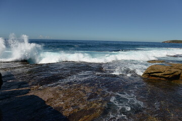 Maroubra beach in the sunny day in Sydney, Australia