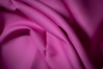 Purple cloth with curves