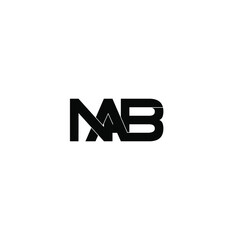 nab letter original monogram logo design