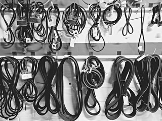 Wall of belts