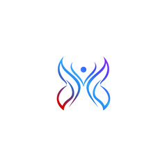 illustration logo butterflay icon templet