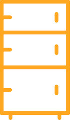 wardrobe furniture icon concept with line style