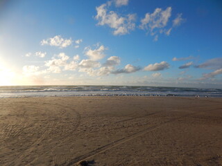 beach at sunset