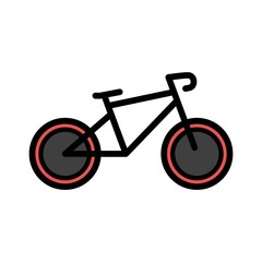 Bicycle Flat Icon Vector Logo Template Illustration