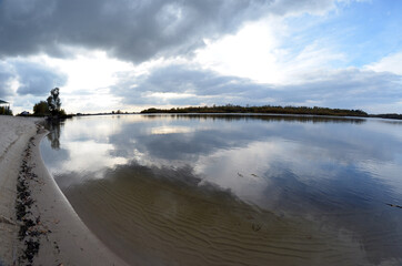 Natural landscape in Kiev Region at autumn