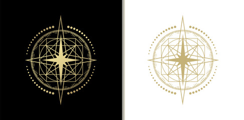 Luxury logo star, fire, sun abstract illustration © ekosuwandono