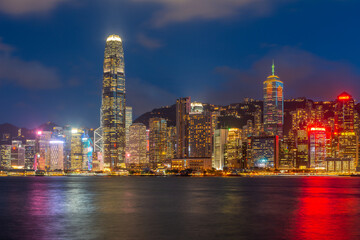 Fototapeta na wymiar Hong Kong Cityscape at Nght