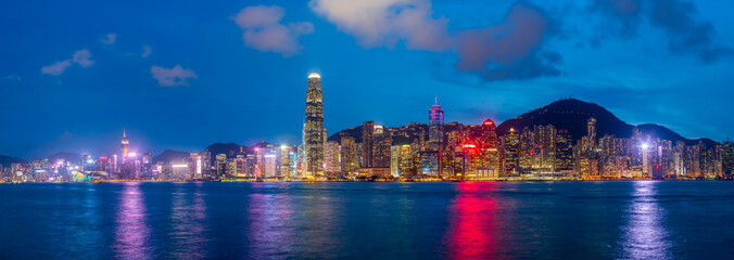 Fototapeta na wymiar Hong Kong Cityscape at Nght