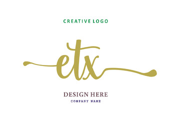 ETX lettering logo is simple, easy to understand and authoritative