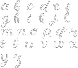 calligraphy design set,education font abc