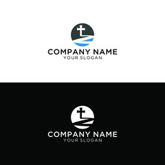 Church logo modern vector graphic abstract
