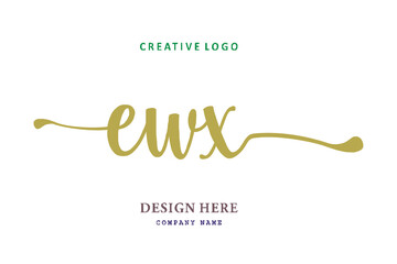 EWX lettering logo is simple, easy to understand and authoritative