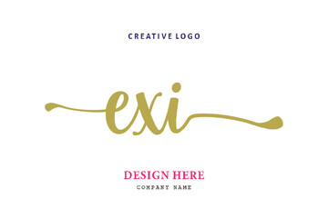 EXI lettering logo is simple, easy to understand and authoritative