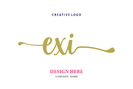 EXI lettering logo is simple, easy to understand and authoritative