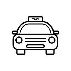 taxi icon vector symbol template