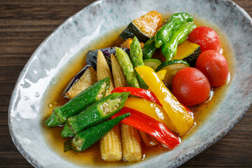 野菜の揚げ浸し