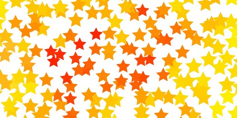 Light Pink, Yellow vector pattern with abstract stars.