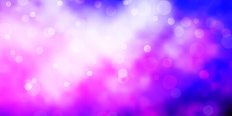Light Purple vector background with circles.