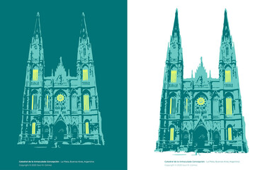 Fototapeta premium CATEDRAL-LA-PLATA-ARGENTINA-001