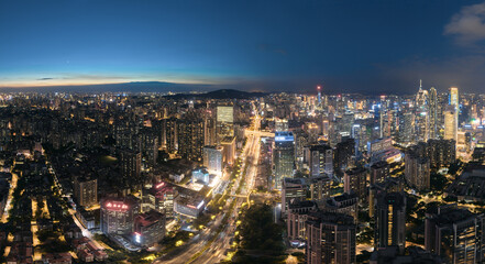 Night view of Guangzhou City, China