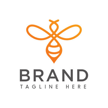 Bee Logo vector template