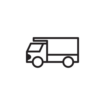 truck icon vector symbol template