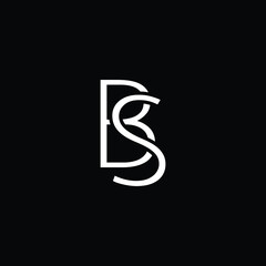 Initial Logo Letter BS SB Monogram