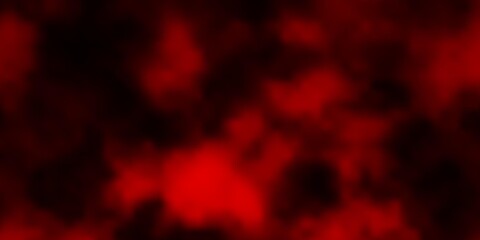 Dark Red vector texture with cloudy sky.