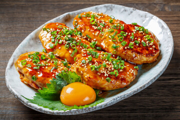 月見つくねバーグ