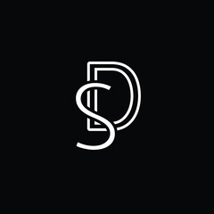 Initial Logo Letter SD DS Monogram
