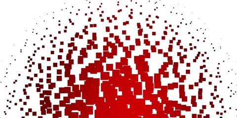 Light Red vector pattern in square style.