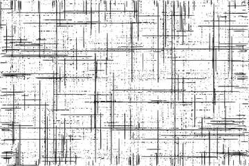 Intersecting lines, dashes and chaotic points. Vector background.