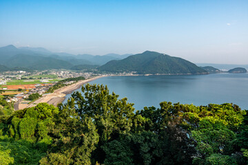 長崎県雲仙市　愛野展望台から望む風景