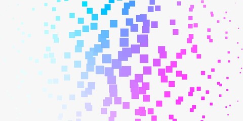 Light Pink, Blue vector pattern in square style.
