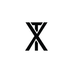 Letter XT TX Monogram Logo