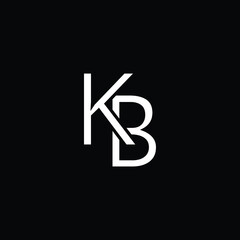 Letter KB BK Monogram Logo