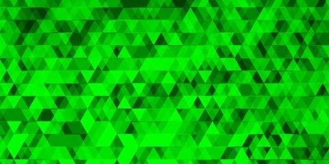 Light Green vector texture with lines, triangles.