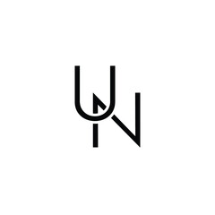 Letter UN NU Monogram Logo