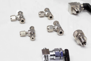 Industrial metal pipe connectors, adapters ; engineering backgound