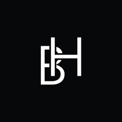Letter BH HB Monogram Logo