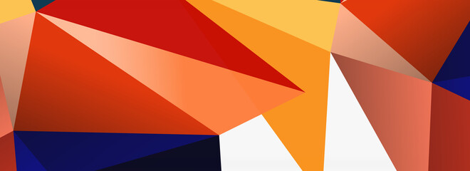 3d mosaic abstract backgrounds, low poly shape geometric design