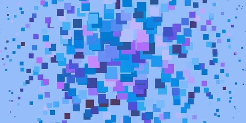 Light Pink, Blue vector backdrop with rectangles.