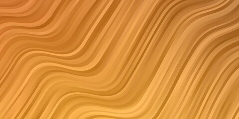 Light Orange vector template with curves.