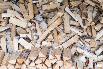 Firewood heap background