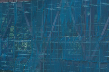 高速道路補修工事の養生ネット