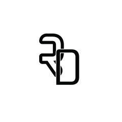 Modern Letter RD Monogram logo
