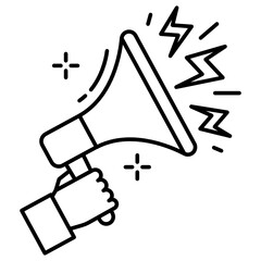 Candidate Election Campaign Message Vector Icon Design, Usa debate of president voting Symbol on White background, political announcement press release concept, 