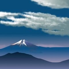Fototapeta premium 富士山遠望